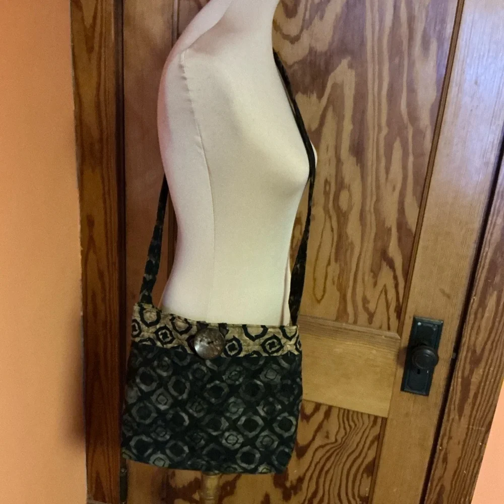 Boho hippie chic batik handmade purse